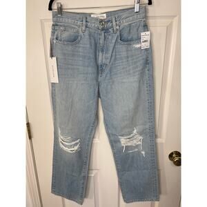 NWT SLVRLAKE London High Rise Broken Dreams Ripped Distressed Jeans Capsule Fall